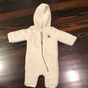 Converse 0-3 month fleece suit
